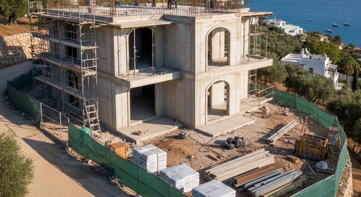 Modern Villa Dış Cephe ve Bahçe Uygulaması - Çankırı Aslan Metal